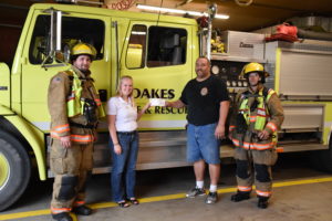 Oakes Fire Department Donation